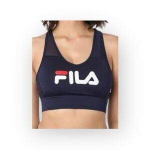 Fila Blue Sports Bra Racerback Design